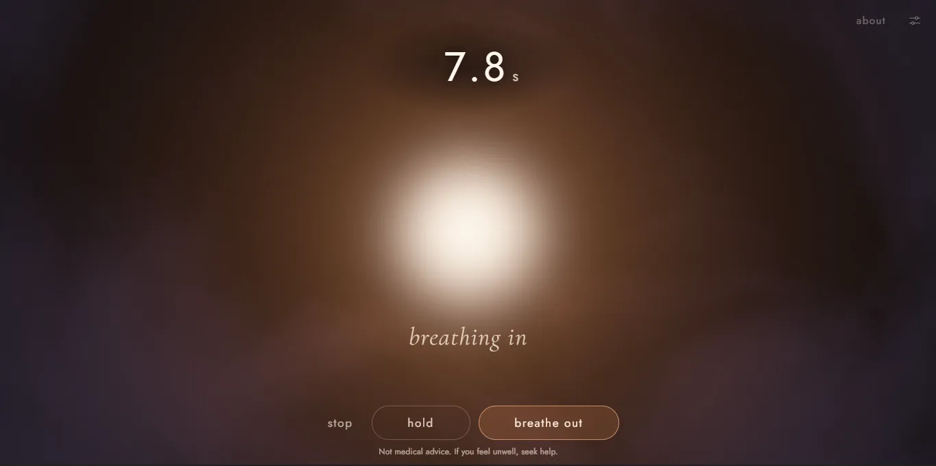 Still — Timer page, desktop view